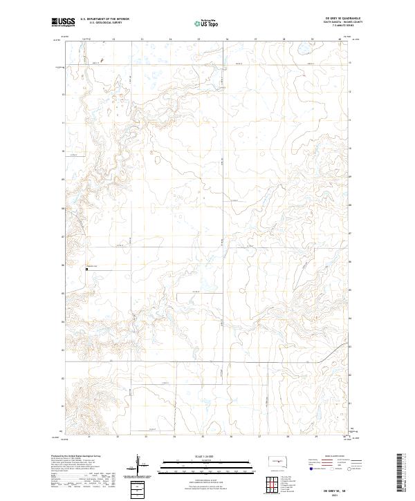 De Grey SE topographic map thumbnail
