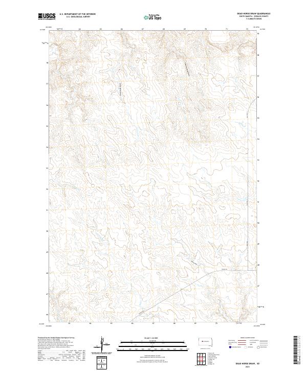 Dead Horse Draw topographic map thumbnail