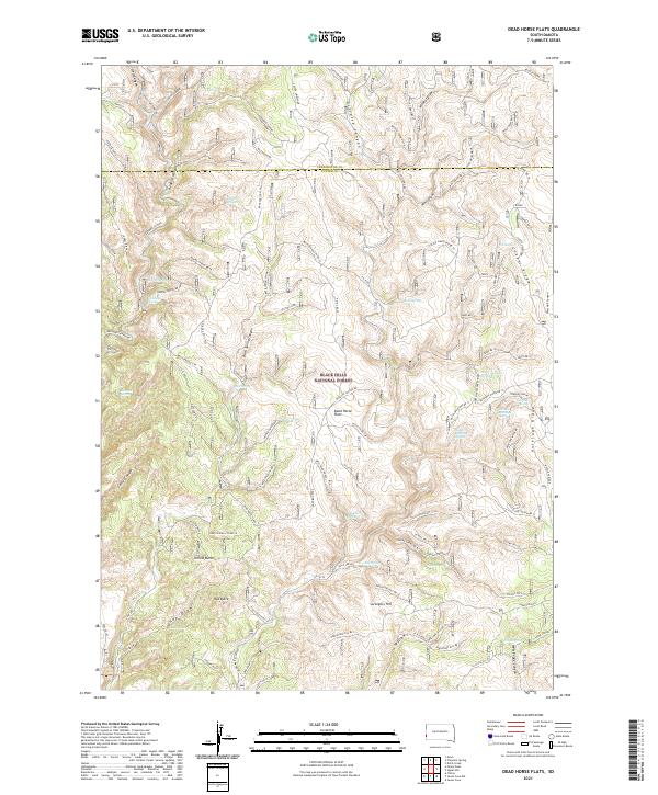 Dead Horse Flats topographic map thumbnail