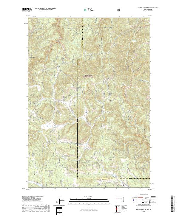 Deadman Mountain topographic map thumbnail
