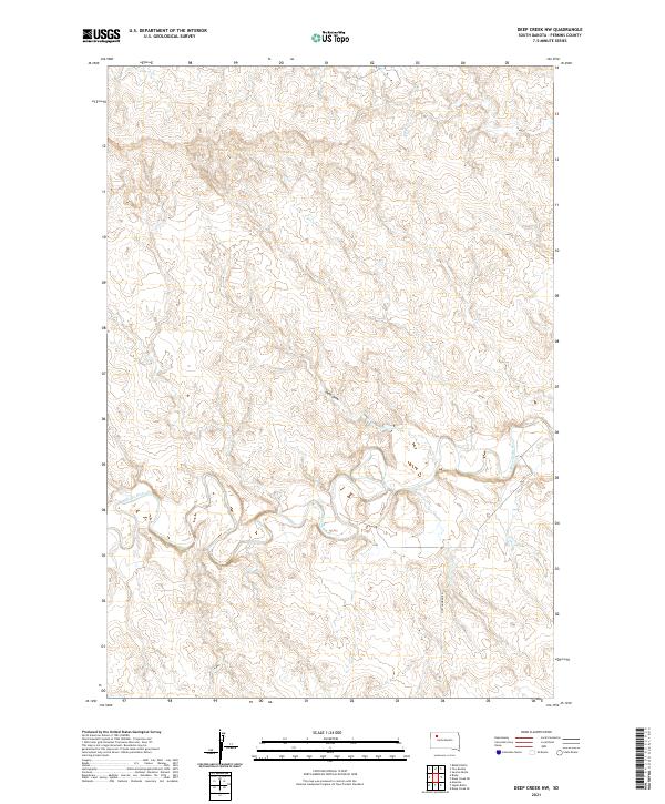 Deep Creek NW topographic map thumbnail