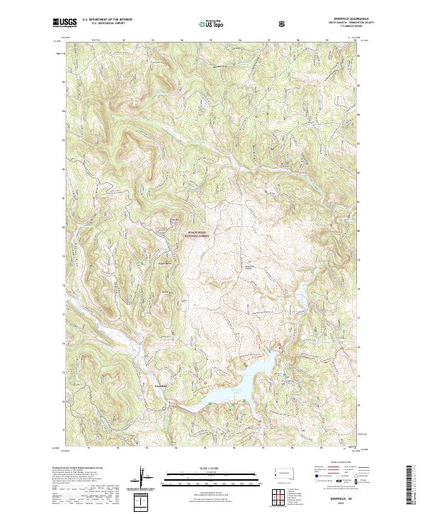 Deerfield topographic map thumbnail
