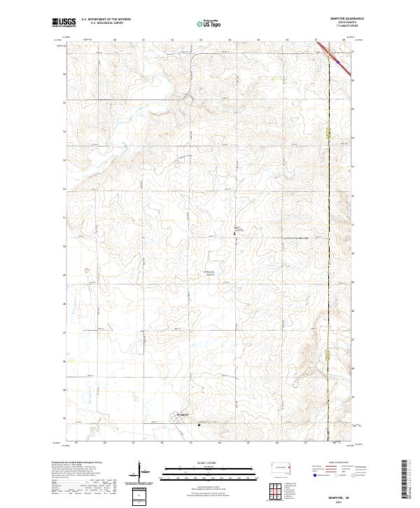 Dempster topographic map thumbnail