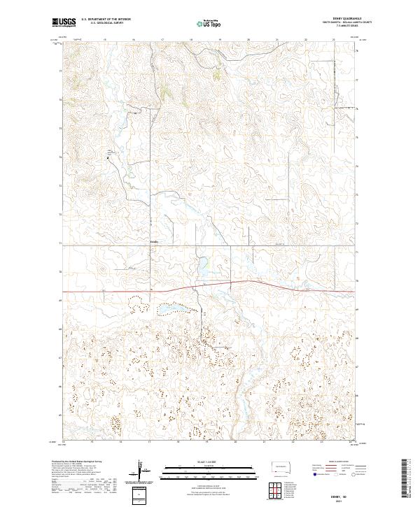 Denby topographic map thumbnail