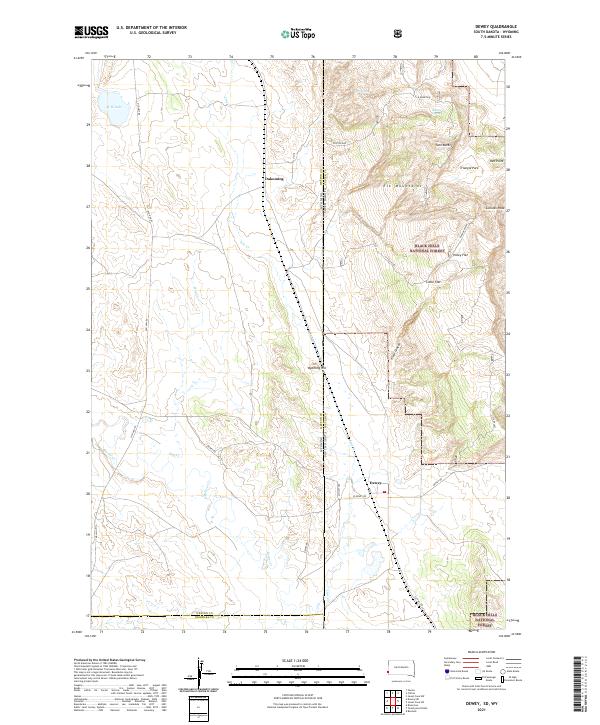 Dewey topographic map thumbnail