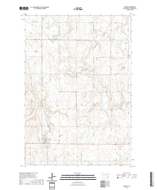 Doland topographic map thumbnail