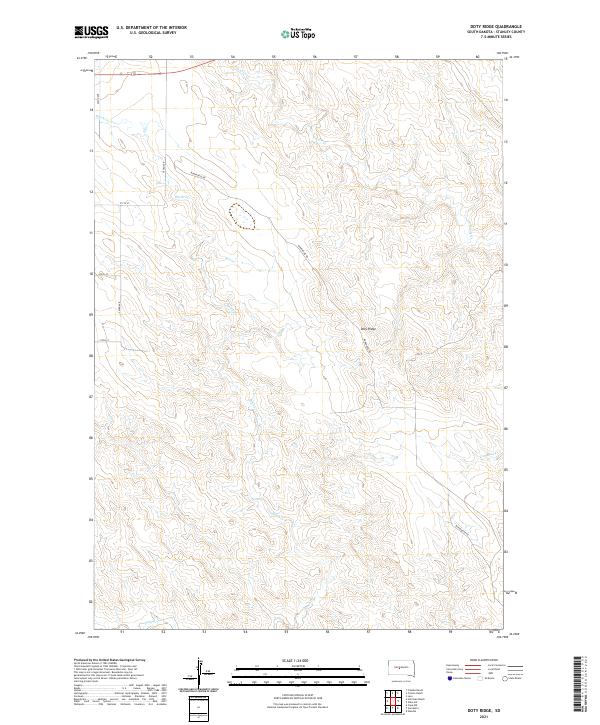 Doty Ridge topographic map thumbnail