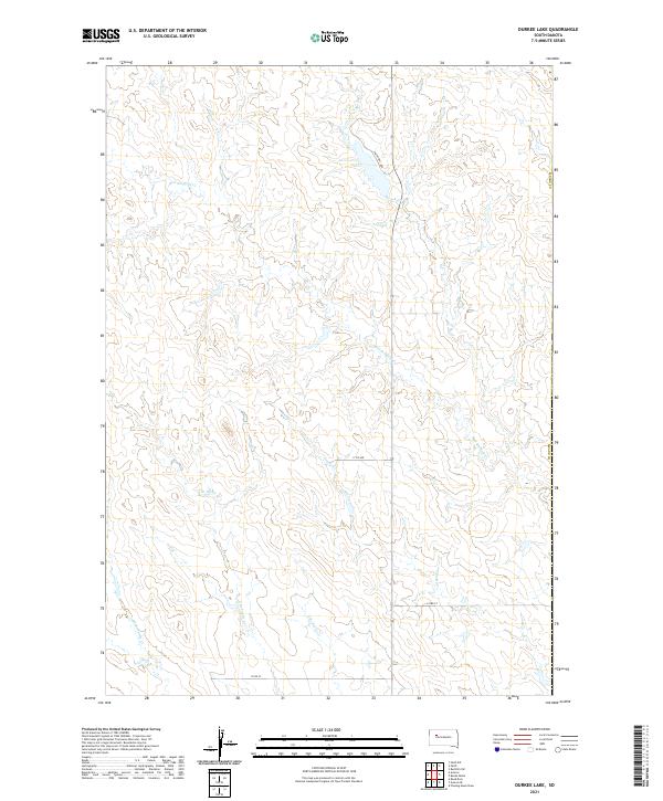 Durkee Lake topographic map thumbnail