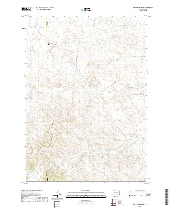 Eagle Mans Butte topographic map thumbnail