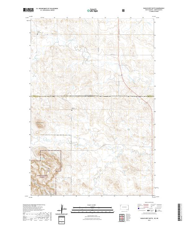Eagles Nest Butte topographic map thumbnail