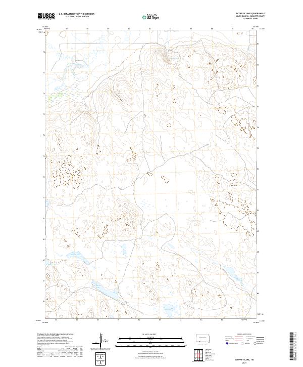 Ecoffey Lake topographic map thumbnail