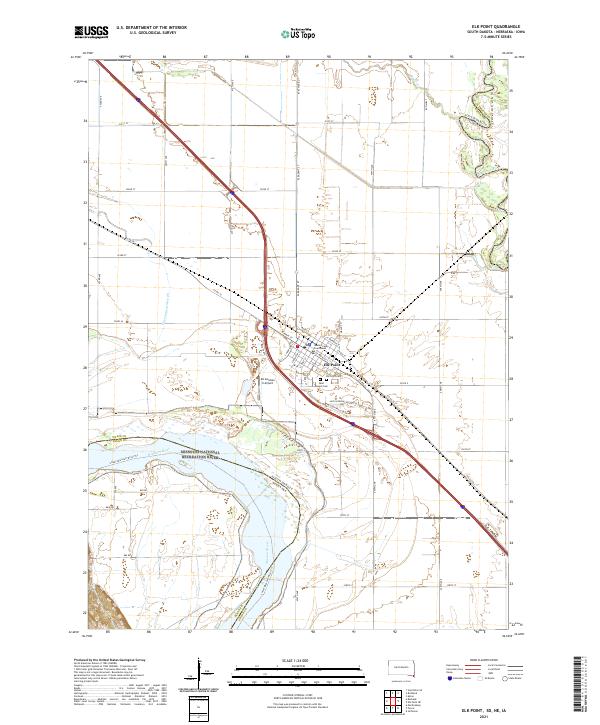 Elk Point topographic map thumbnail