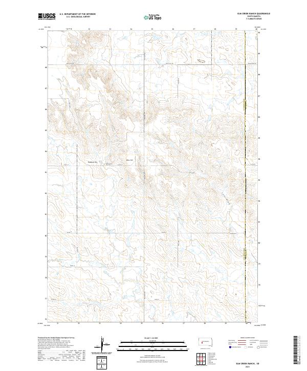 Elm Creek Ranch topographic map thumbnail
