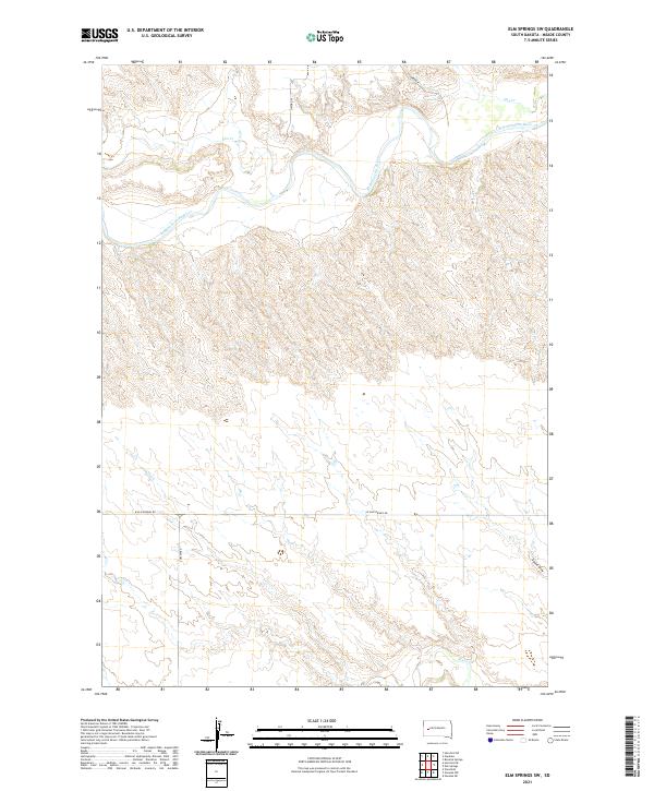 Elm Springs SW topographic map thumbnail