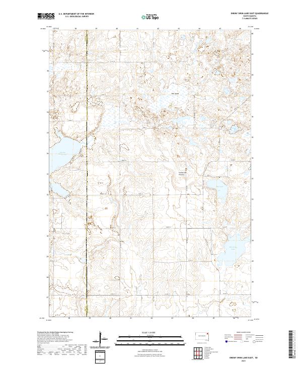 Enemy Swim Lake East topographic map thumbnail