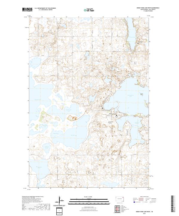 Enemy Swim Lake West topographic map thumbnail