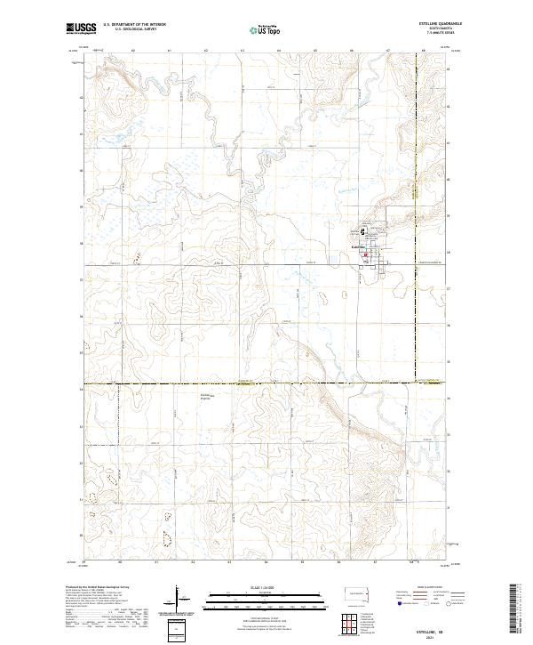 Estelline topographic map thumbnail