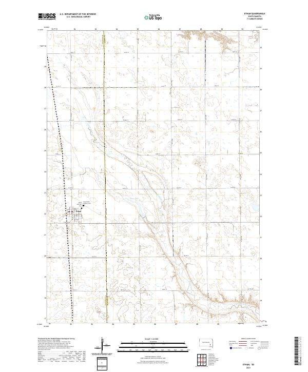 Ethan topographic map thumbnail