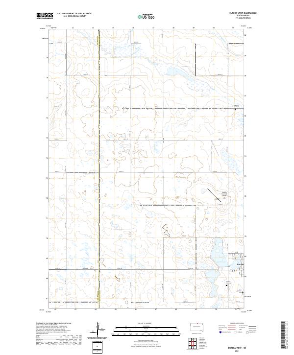 Eureka West topographic map thumbnail