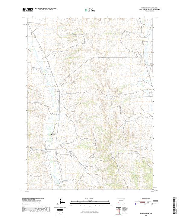Evergreen SW topographic map thumbnail