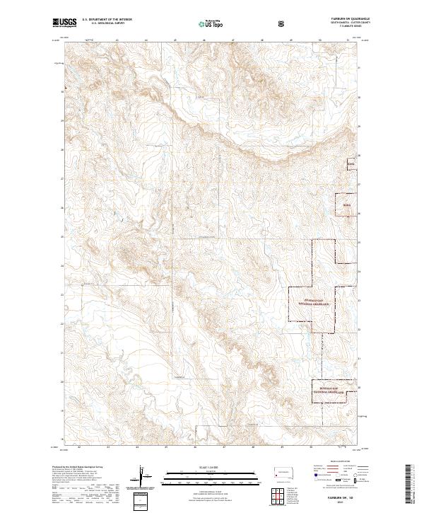 Fairburn SW topographic map thumbnail