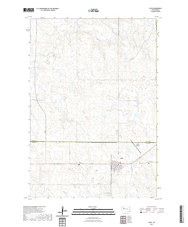 Faith topographic map thumbnail