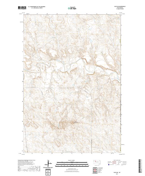 Faith NE topographic map thumbnail