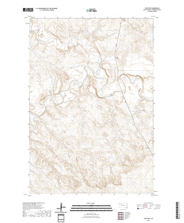 Faith NW topographic map thumbnail