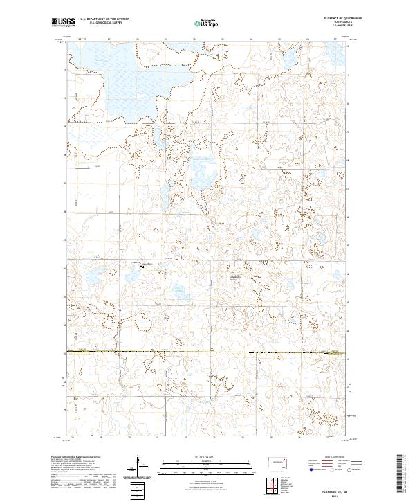 Florence NE topographic map thumbnail