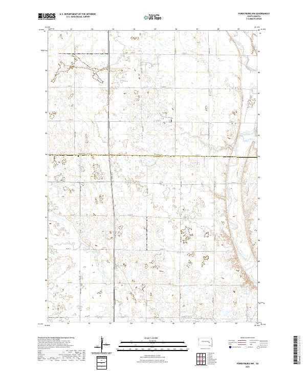 Forestburg NW topographic map thumbnail