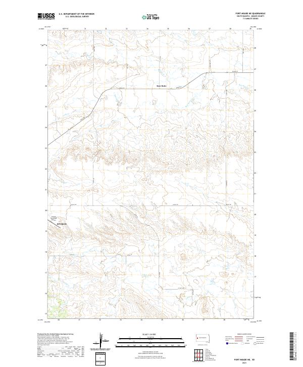 Fort Meade NE topographic map thumbnail
