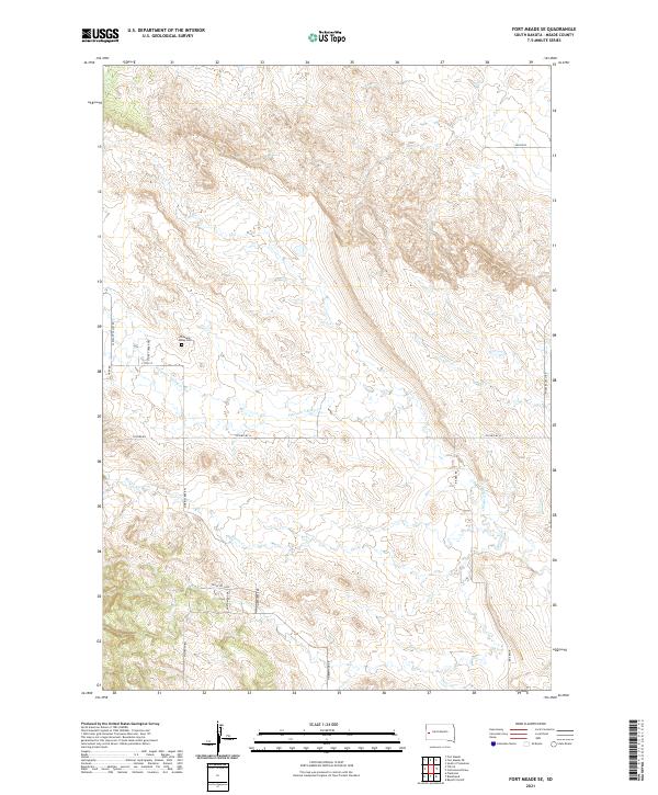 Fort Meade SE topographic map thumbnail