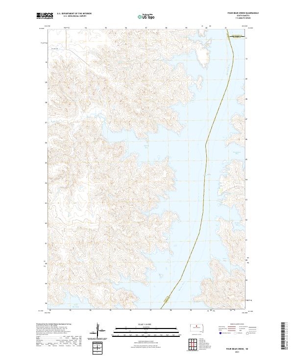 Four Bear Creek topographic map thumbnail