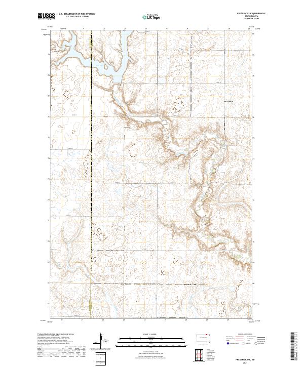 Frederick SW topographic map thumbnail