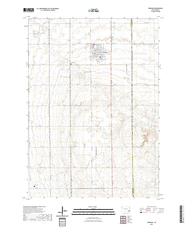 Freeman topographic map thumbnail