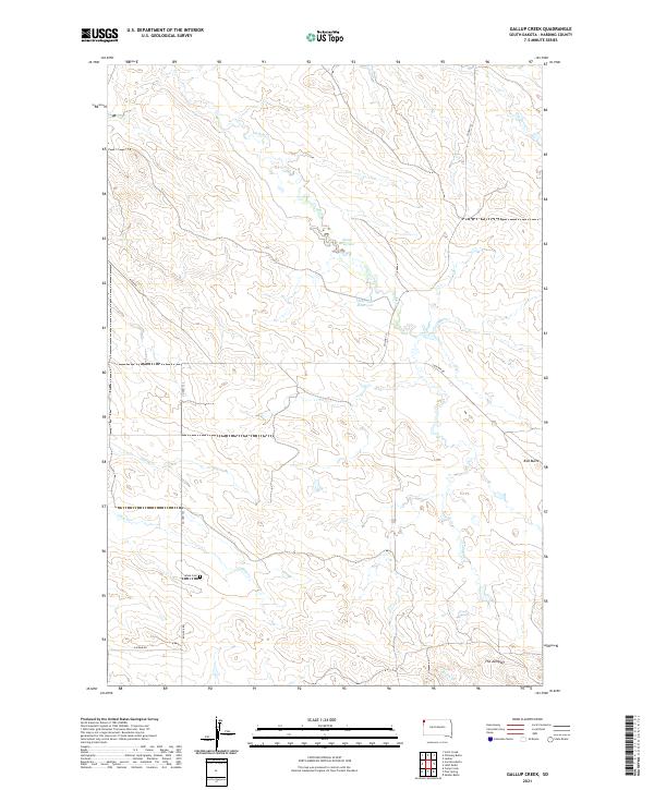 Gallup Creek topographic map thumbnail