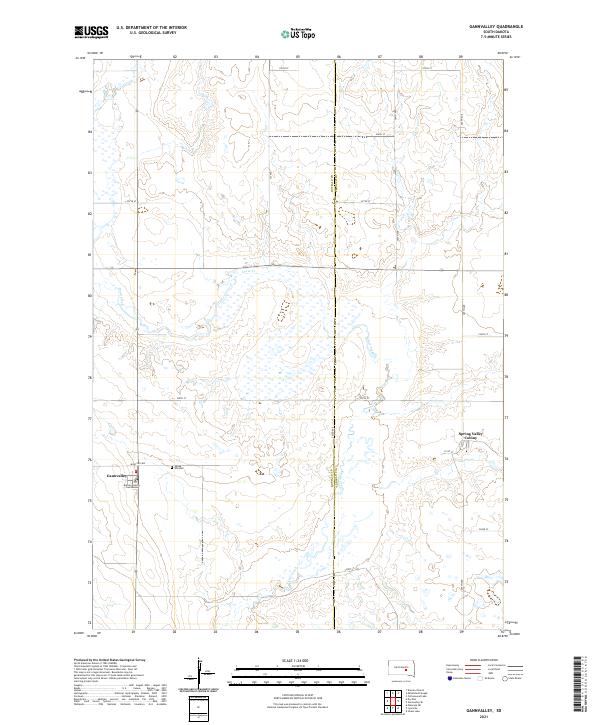 Gannvalley topographic map thumbnail