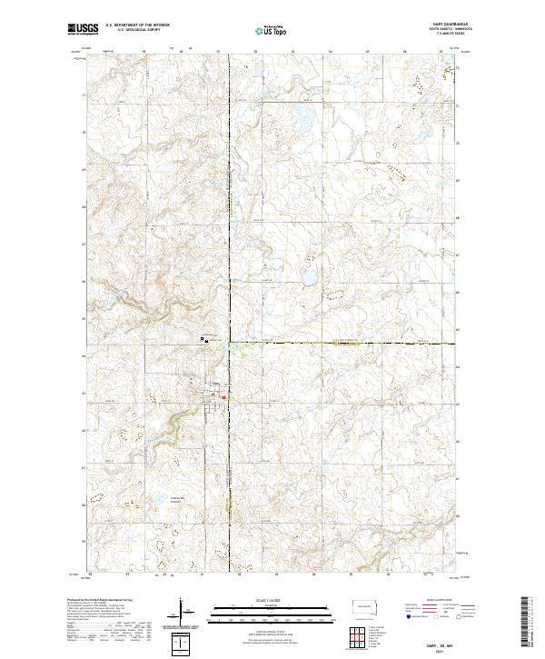 Gary topographic map thumbnail