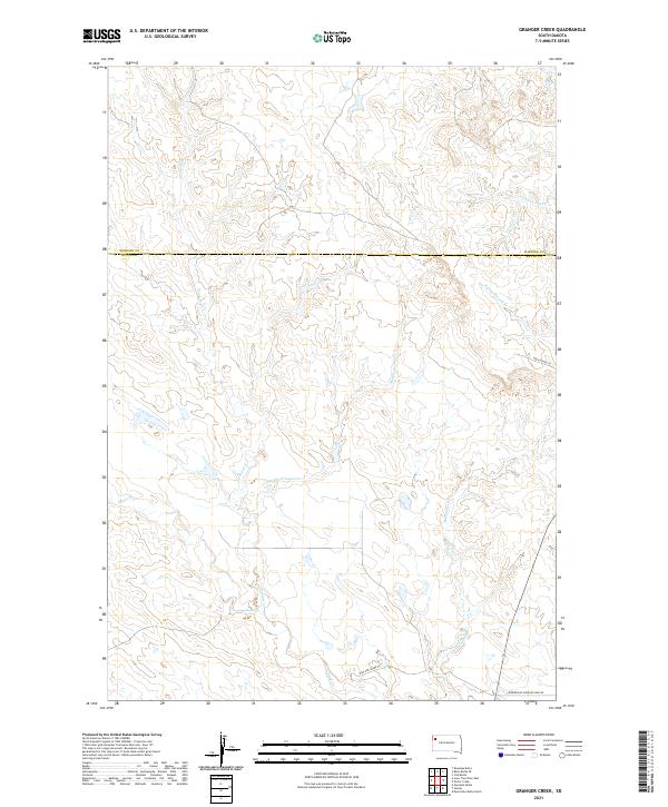 Granger Creek topographic map thumbnail