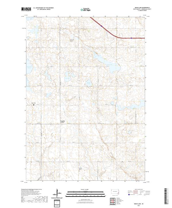 Grass Lake topographic map thumbnail