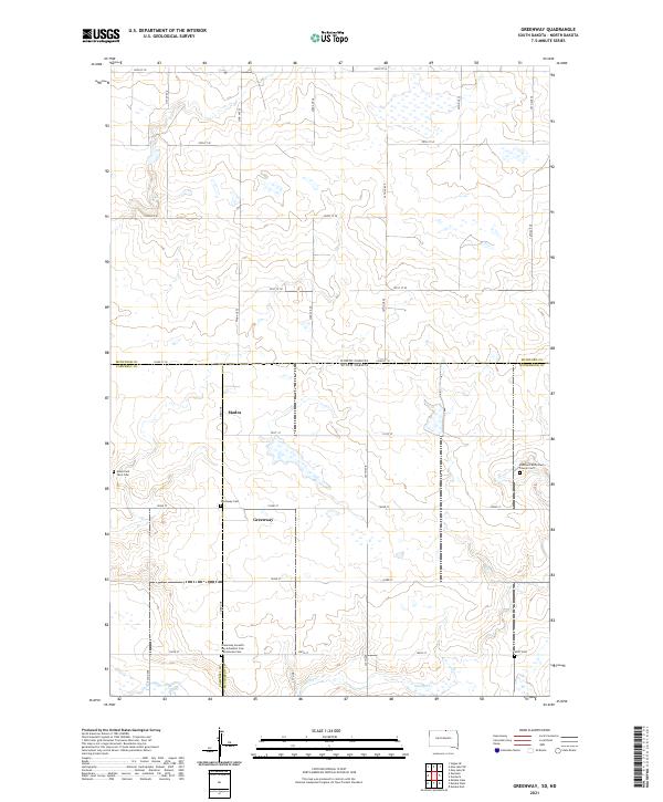 Greenway topographic map thumbnail