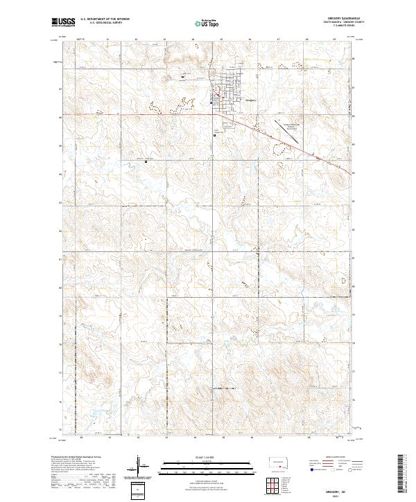 Gregory topographic map thumbnail