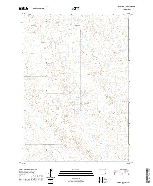 Grindstone Butte topographic map thumbnail