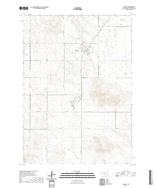 Hamill topographic map thumbnail