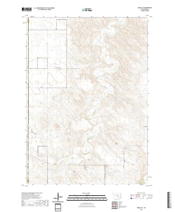 Hamill SE topographic map thumbnail