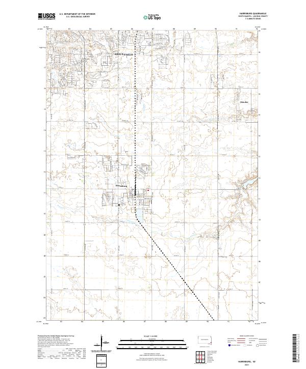 Harrisburg topographic map thumbnail