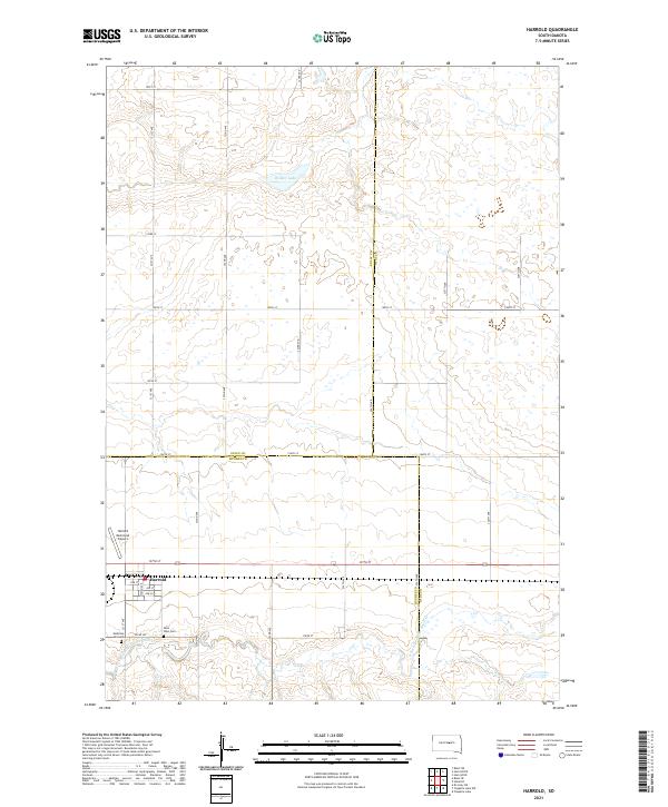 Harrold topographic map thumbnail