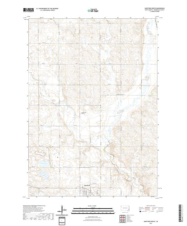 Hartford North topographic map thumbnail