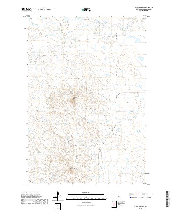 Haystack Butte topographic map thumbnail