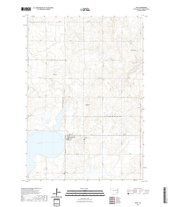 Hayti topographic map thumbnail
